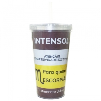 Copo Plástico Parede Dupla Escorpião 470 ML Luva Com 1