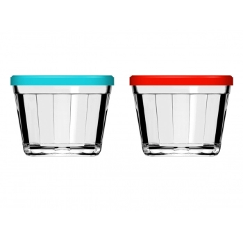 TIGELA AMERICANO COM TAMPA COLOR 350 ML