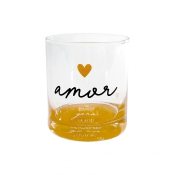 Copo Bar Rocks Love Gold Amor 305 ML