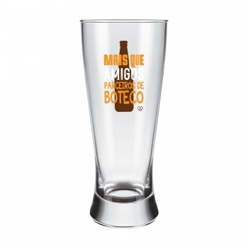 Copo Lager Happy Beer - Mais Que Amigos 300 ML