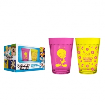 Copo Americano Prime Piu Piu Looney Tunes 190 ML Luva Com 2 Unid
