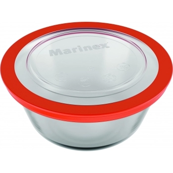 Tigela Redonda Media Com Tampa 1200 ML