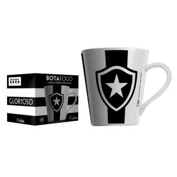 CANECA PORCELANA 290 ML BOTAFOGO LUVA COM 1