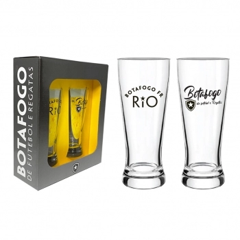 COPO LAGER 300 ML BOTAFOGO LUVA COM 2