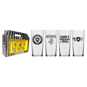 COPO CYLINDER 300 ML BOTAFOGO LUVA COM 4