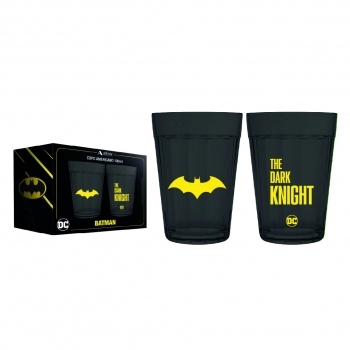 Copo Americano Prime DC Batman 190 ML Luva Com 2 Unid