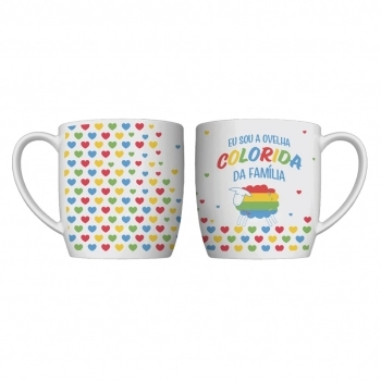Caneca Urban Cores Ovelha Colorida 360 ML