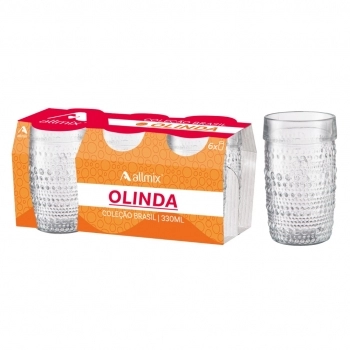 Copo Multiuso Olinda 330 ML Luva Com 06