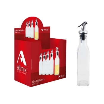 Galheteiro De Vidro Para Azeite E Vinagre 250 ML
