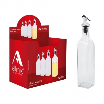 Galheteiro De Vidro Para Azeite E Vinagre 500 ML
