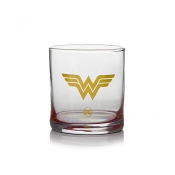 Copo Cylinder Rocks 305ML DC Mulher Maravilha Luva com 1