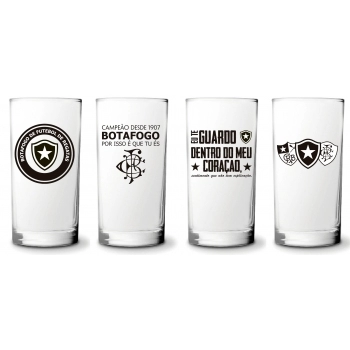 COPO CYLINDER 300 ML BOTAFOGO LUVA COM 4