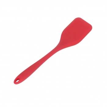 Utensílio Espátula Reta Silicone Vermelho 29cm