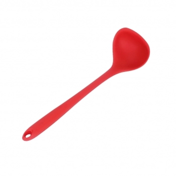 Utensílio Concha Silicone Vermelho 30cm