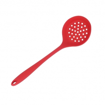 Utensílio Escumadeira Silicone Vermelho 30cm