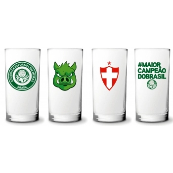 COPO CYLINDER 300 ML PALMEIRAS LUVA COM 4