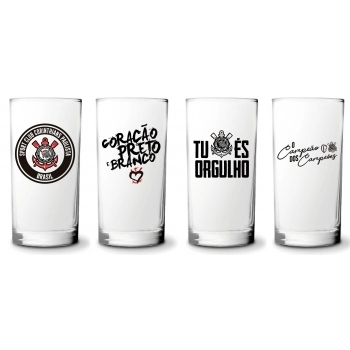 COPO CYLINDER 300 ML CORINTHIANS LUVA COM 4