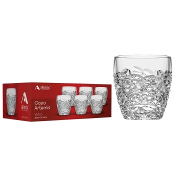 COPO DE VIDRO ROCKS ARTEMIS 260 ML