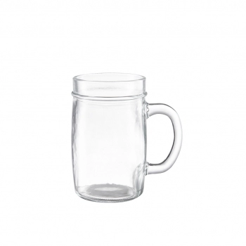 CANECA DE CHOPP DE VIDRO LISA 375 ML