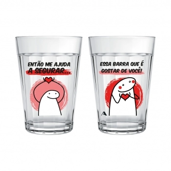 Copo Americano Multiuso Flork 190 ML - Entao Me Ajuda Luva Com 1
