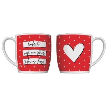 Caneca Porcelana Urban 360ml Love Luva com 1 - Lembrete