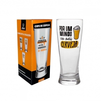 Copo Lager Happy Beer - Por Um Mundo 300 ML