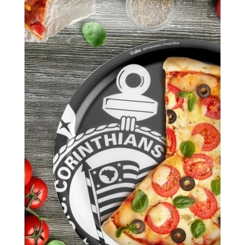 Prato Pizza Redondo Corinthians 38 cm