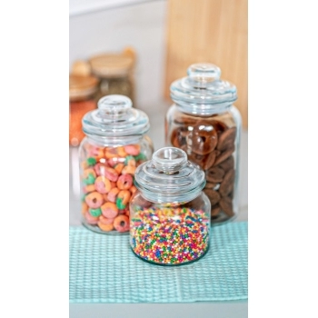 Pote De Vidro 650ml Bojudo Com Tampa Hermetica