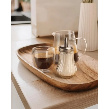 Copo Borossilicato Parede Dupla 250 ML Luva com 2 unid.