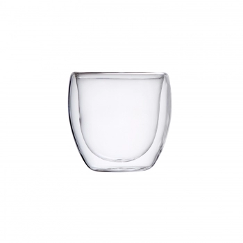 Copo Borossilicato Parede Dupla 80 ML Luva com 2 unid.