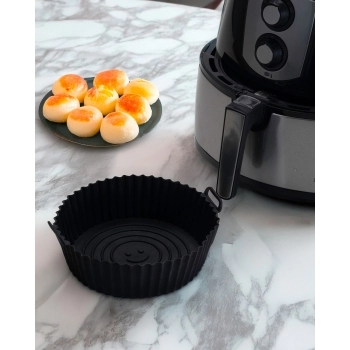 Utensílio Forma De Silicone 22,5cm - Preto