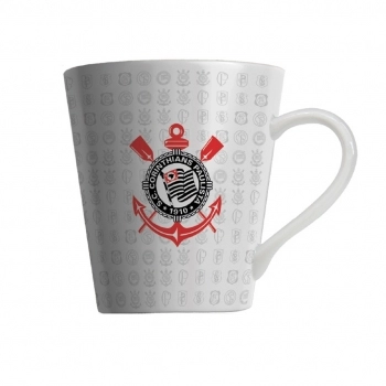 CANECA PORCELANA 290 ML CORINTHIANS LUVA COM 1