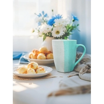 CANECA CERAMICA TERNURA 300 ML - VERDE