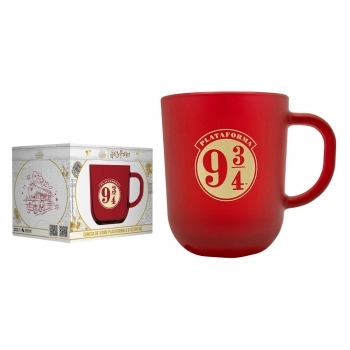 Caneca De Vidro Prime Harry Potter Elementos 300 ML - Luva Com 1 Unid - Plataforma 9 ¾