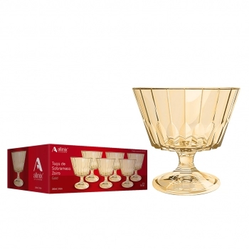 Taça Sobremesa Zaira Gold 280ml