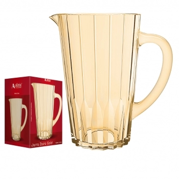 Jarra de Vidro Zaira Gold 1250ml na Luva com 1