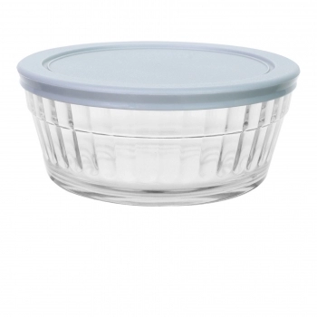 Tigela de Vidro Redonda Cheffe com Tampa Color 600ml - Sortida