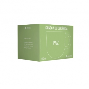 Caneca Cerâmica 220ml Momentos - Paz Luva com 1