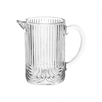 Jarra Leite de Vidro Laure 260ml na Luva com 1