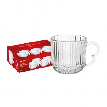 Xícara de Chá de Vidro Laure 180ml