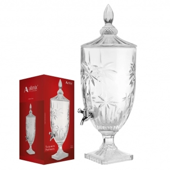 Suqueira de Vidro Palmeira 4500ml na Luva com 01