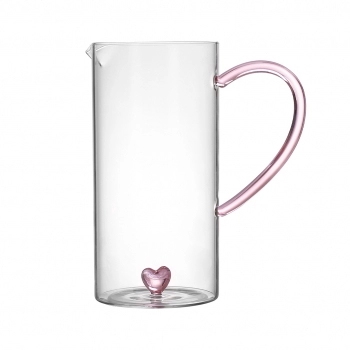 Jarra Borossilicato 1350ml Coração na Luva com 1