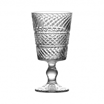 Taça de Vinho de Vidro Bolonha 330ml