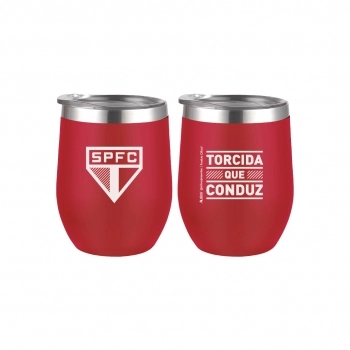 Copo Térmico Inox com Tampa 360ml São Paulo – Luva com 1