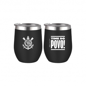 Copo Térmico Inox com Tampa 360ml Corinthians – Luva com 1