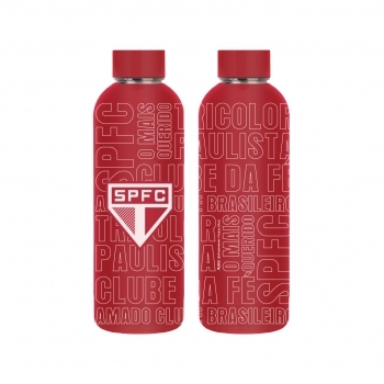 Garrafa Térmica Inox Reta 500ml São Paulo – Luva com 1