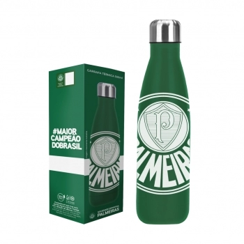 Garrafa Térmica Inox 500ml Palmeiras – Luva com 1