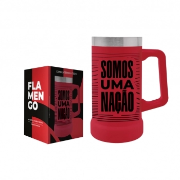Caneca Térmica Inox 750ml Flamengo – Luva com 1